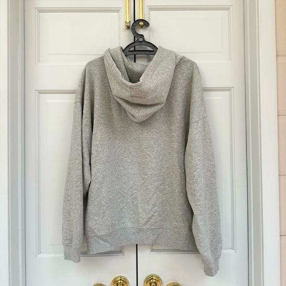 NWT Anine Bing Sport Harvey Oversized Sweatshirt Hoodie in Heather Gray Size S - Picture 9 of 13